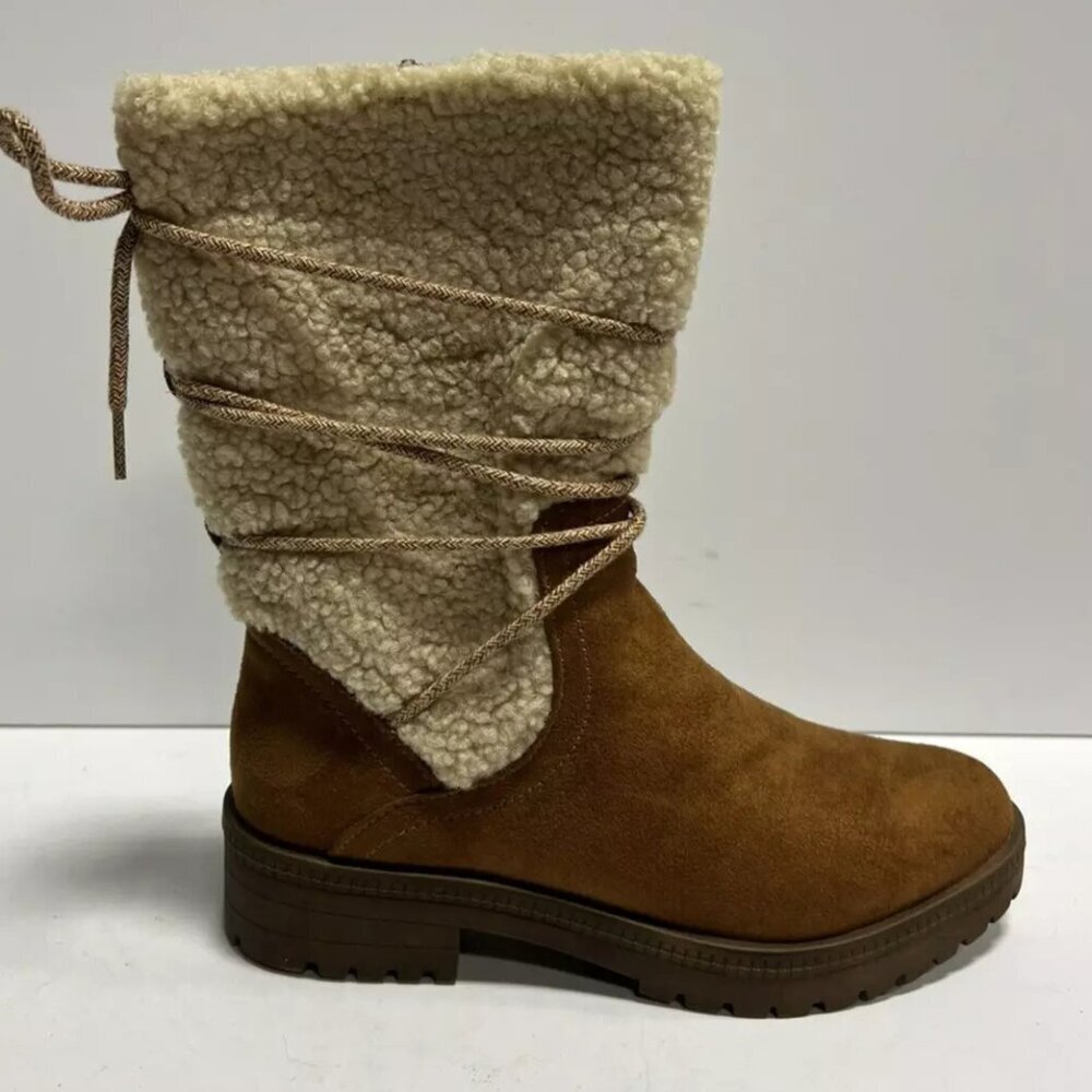 Lifestride Women's Saratoga Winter Boots Brown Size 8 M